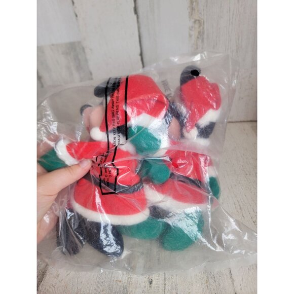 Santa Claus Mickey Minnie Mouse plush set xmas - Picture 7 of 7